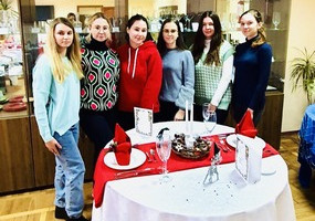 Конкурс по сервіруванню столів серед студентських груп 3 курсу