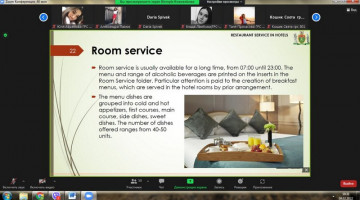 Лекція на англійській мові “Restaurant service in hotels”