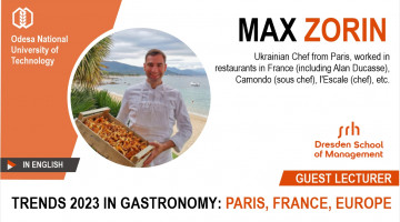 Max Zorin in SRH Dresden School of Management | ONTU – Gastronomy Trends 2023